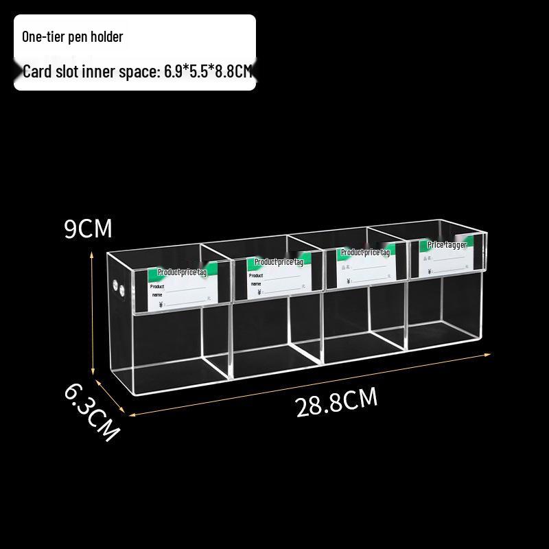Acrylic Price Tag Display Stand & Pen Holder Combo