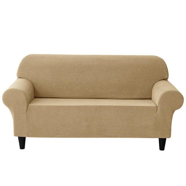 

1/2/3-местный чехол для дивана в европейском стиле, жаккардовая ткань, эластичные чехлы для диванов для гостиной, эластичные защитные чехлы для дивана, мебели 2 seater (140-185cm) хаки