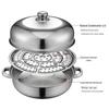 28cm 316 Stainless Steel Steamer & Soup Pot