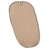 Gold Hanging Circle Wall Mirror in a Gold Metal Frame 35x19.5 cm
