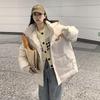 Podzim Zima Zahustit Teplá Parka Ženy Neformální Sladké Jednobarevné Velká kapsa Volná Kabát s kapucí Bundy Outwear