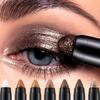 Tužka na oční stíny s perleťovými stíny 2 v 1 Voděodolná třpytivá matný make-up na oční stíny s vysokým pigmentem oční víčka pod záhyby
