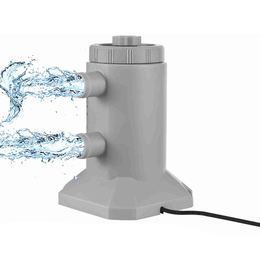Pompa con Filtro a Cartuccia per Piscine Fuori Terra 55W 250LCelsiusH Portata Basso Rumore Circolazione e Filtrazione Migliorate Pompa Filtro Acqua con Cartuccia