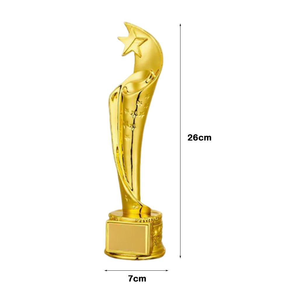 Crown Pentagram Competition Trophy Medal Golden Color Competition Award  Children Award Prize