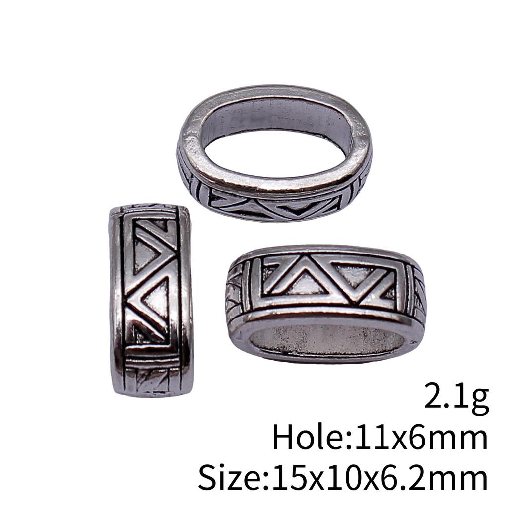 Hammered Texture Tube Spacer Beads Alloy Loose Beads For DIY Bracelet Dreadlocks Hair Braiding Jewelry Making Parts