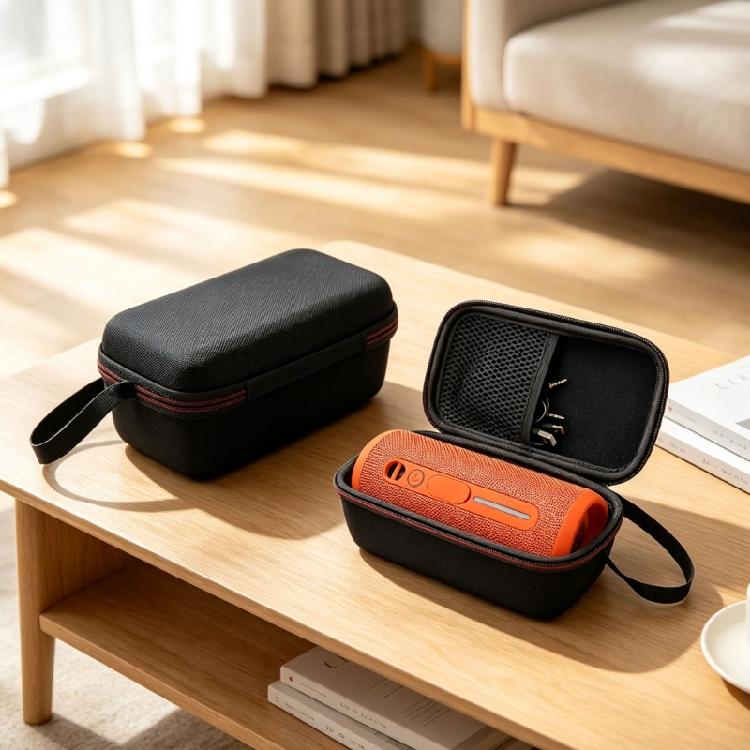 Speaker Travel Storage Handbag for M6 M9 Portable Speakers, Hard Shell Carry Case with Soft Lining and Side Grip Hold