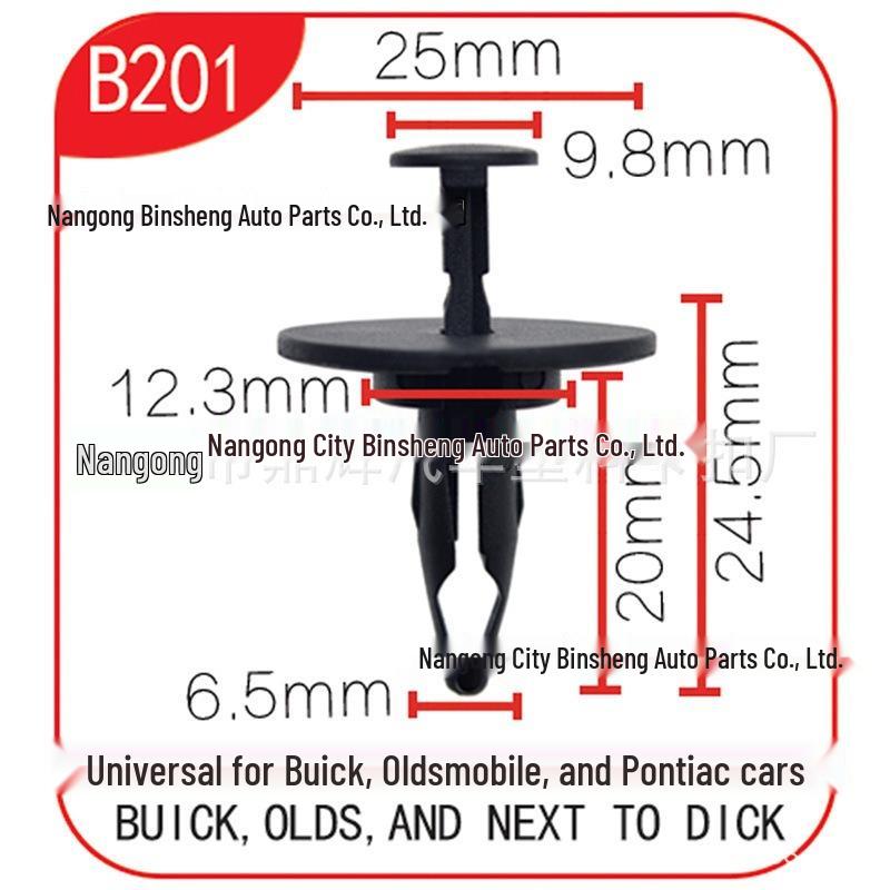 Compatible Clips for Buick Oz & Pontiac Engine Baffle/Bumper Cover