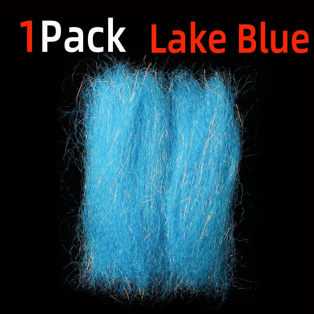 

1 упаковка гофрованого волокна Flash Streamer Fiber для Minnow Streamer Flies Морська форель Bass Pike lure Fly Tiing Fiber