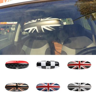 Union jack interior do carro espelho retrovisor capa para mini cooper s r50 r52 r53 tampa do espelho retrovisor escudo countryman