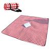 OEING Red and White Plaid Picnic Mat