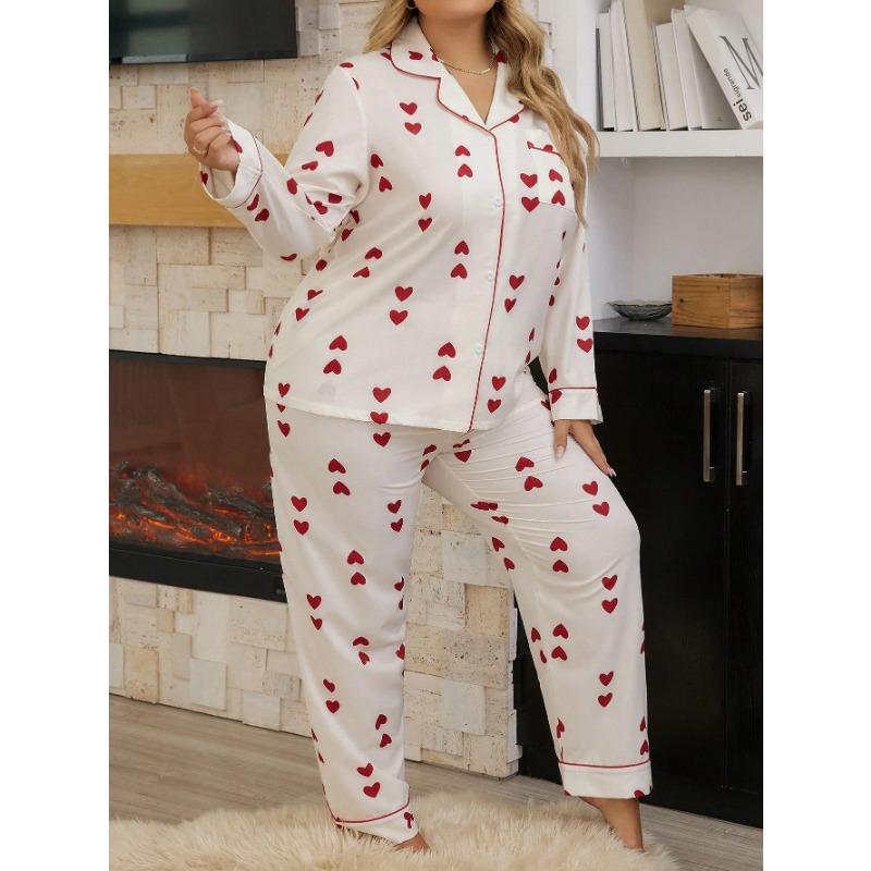 Spring and Autumn Women Pajamas Home Wear Waffle Cardigan Long Sleeve Trousers Fat Pajamas Home Wear