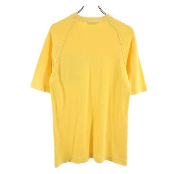YVES SAINT LAURENT One point embroidery Short sleeve T-shirt L Yellow Men's Used