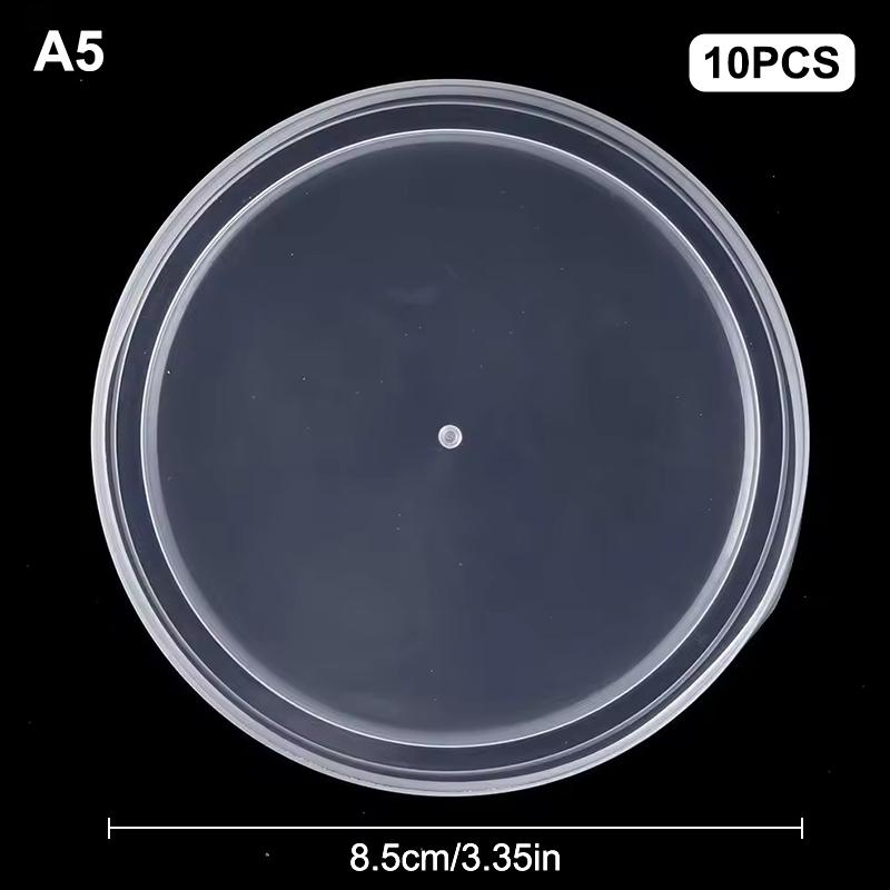 10Pcs Various Sizes Pe Tight Seal Lids Reusable Leak Proof Replacement Lids For Canned Goods Or Pet Dog Cat Food Universal