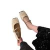 Niche high-end sequins Mary Jane single shoes women's shoes 2025 new spring flat-bottomed French temperament evening shoes