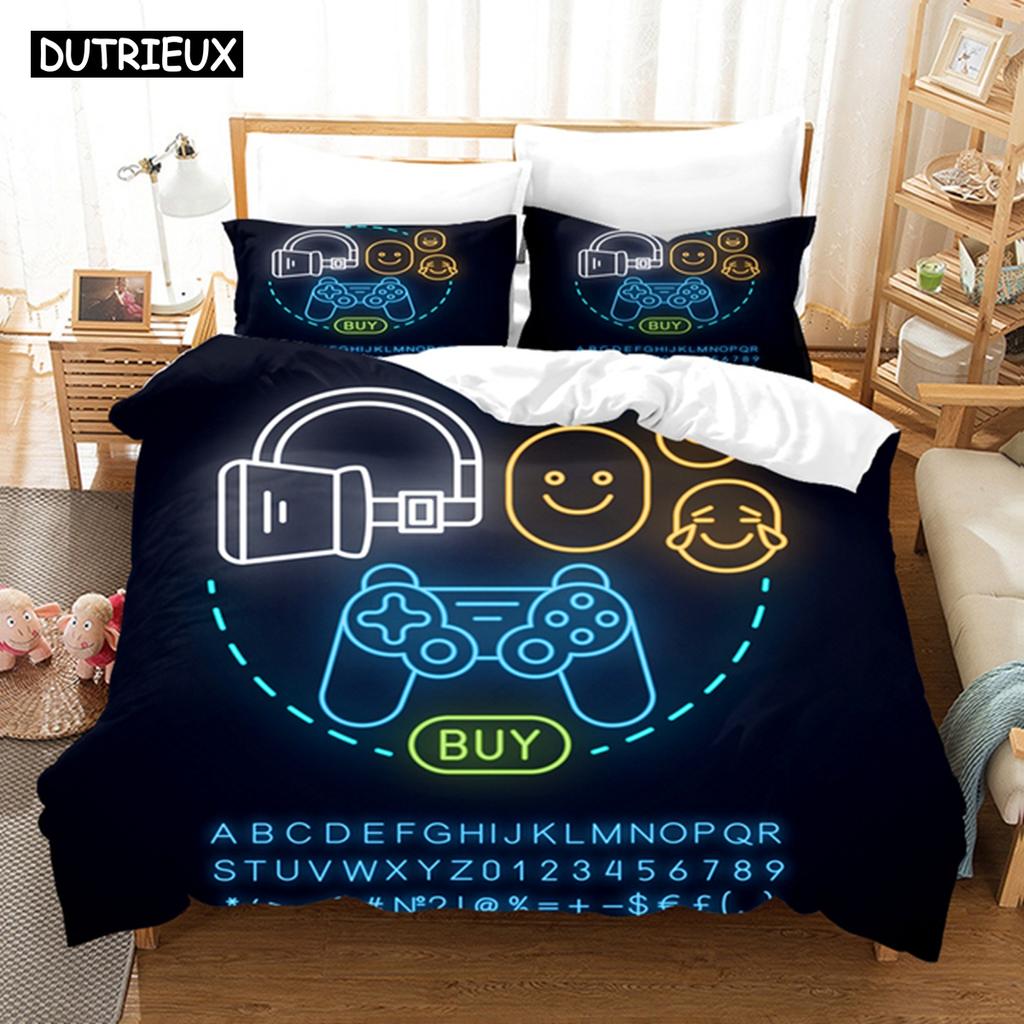 Fashion Gamepad Bedding Set Kids Game Comforter Quilt Adult Gift Bed Linen Bedroom Duvet Covers Single Queen King Size
