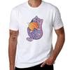 Galaxy Cat Tshirt Casual Simple Design Short Sleeve Shirt Tshirt
