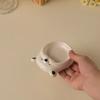 Ceramic Small Flavor Plate Cute Little Dog Sauce Plate  Butter Small Plate  Mini Sushi Soy Sauce Dipping Bowl