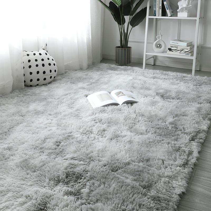 White Fluffy Carpet Plush Carpets Living Room Decoration Thicken Bedroom Bedside Mats Non-Slip Children'S Room Soft Large Rugs