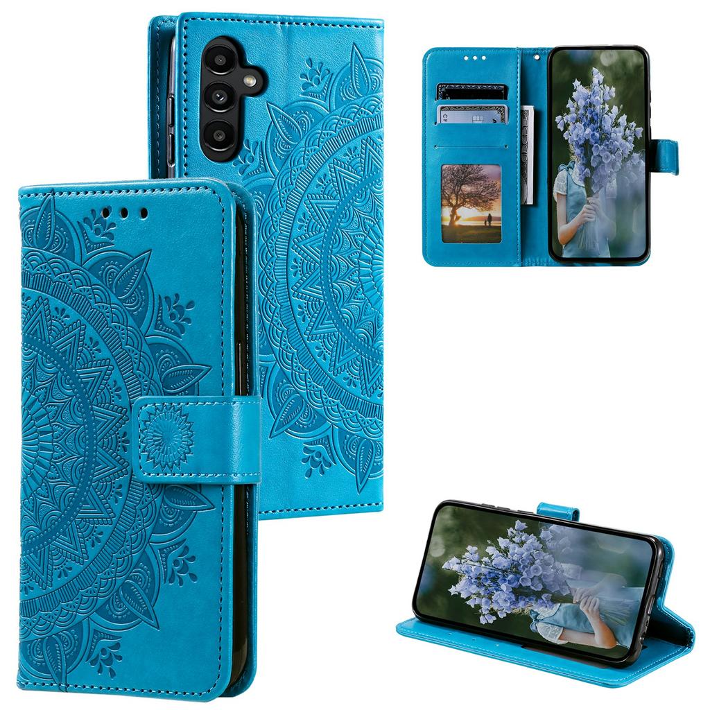 For Samsung Galaxy M55 5G/C55 5G/F55 5G   Phone Cases Full Protection Leather Wallet Phone Cover with Strap