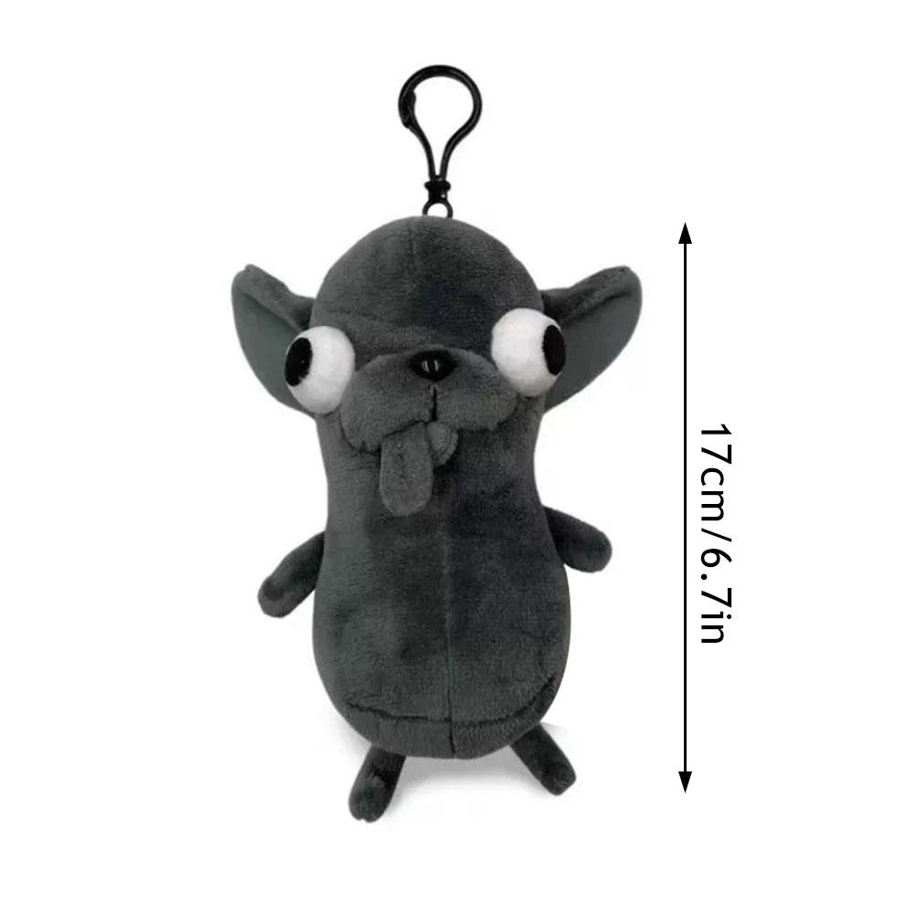 Funny Plush Puppy Pet Keychain Pendant Cute Doll Backpack Pendant Weird Cute Stuffed Chihuahua Doll Gifts School Bag Pendant