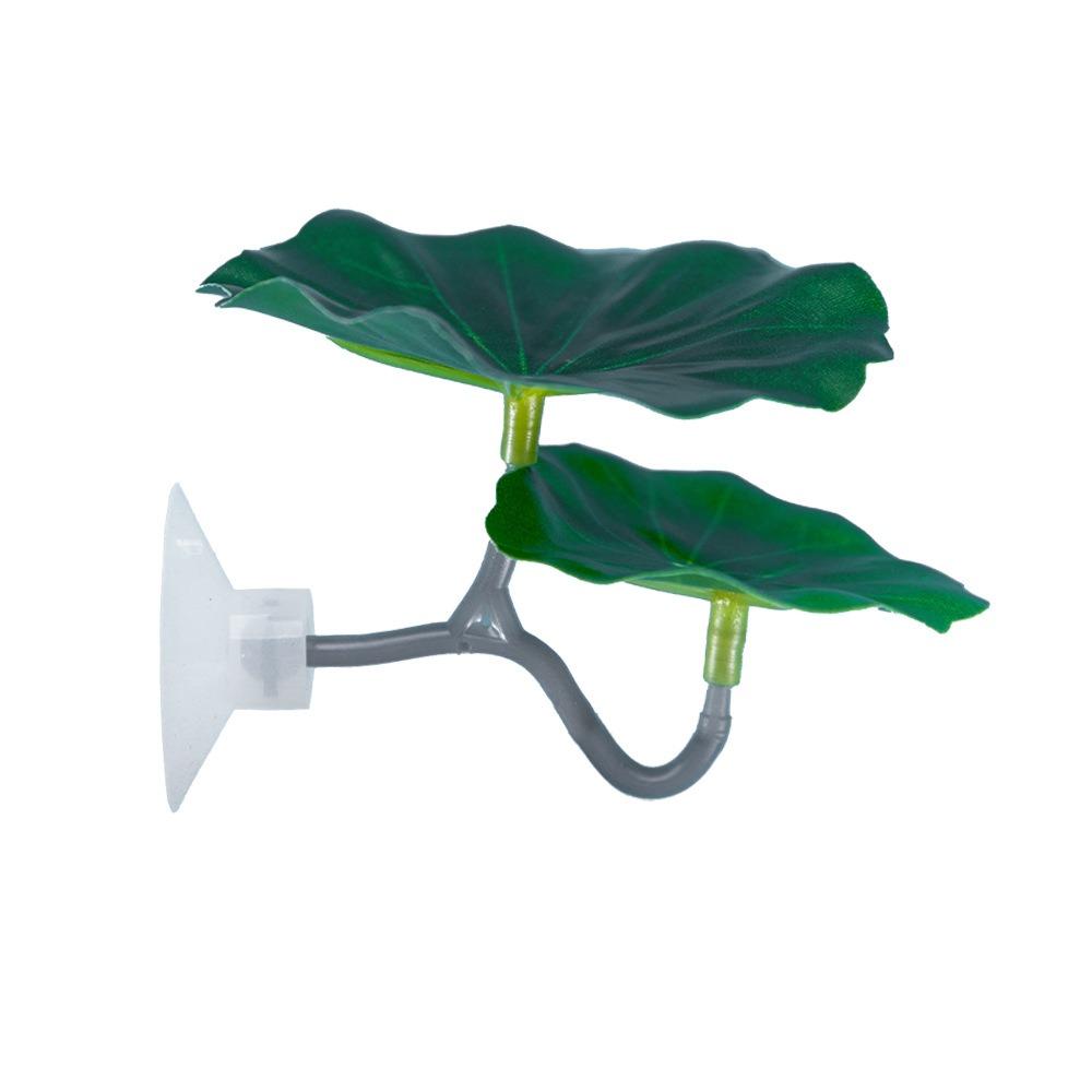 Plastic Betta Fish Rest Leaf Simulated Lotus Leaves/Artificial Leaf Suction Cup Fish Spawning Ornamental Plant
