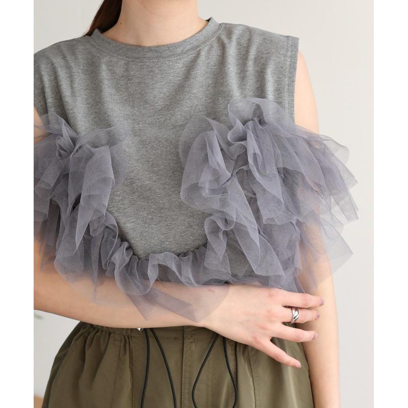

Multipurpose Heavy-Duty OL Women s Cotton Mesh Top - Short-Sleeved, Two-Style Wear One Size