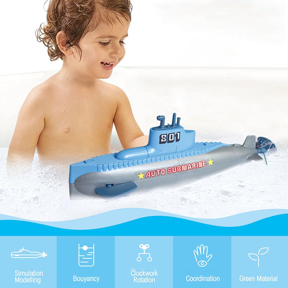 Kids Clockwork Submarine Water Toys for Children Swimming Pool Bathroom Bathtub Shower Toys