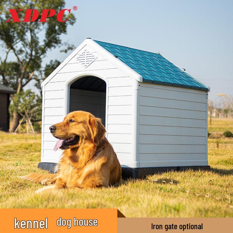 Xinding Rainproof & Windproof Outdoor Plastic Dog Kennel - Winter Dog House for Medium to Large Dogs