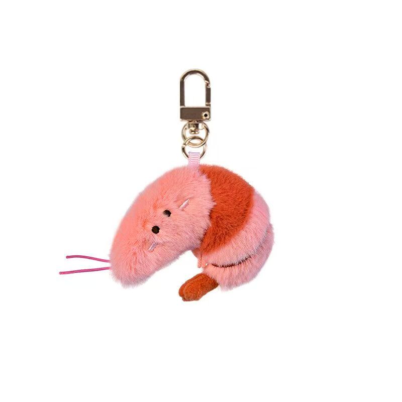 Cute Seafood Plush Toy Keychain Kawaii Shellfish Lobster Small Fish Stuffed Animal Crab Bag Pendant Kid Gift Ocean Creature Doll
