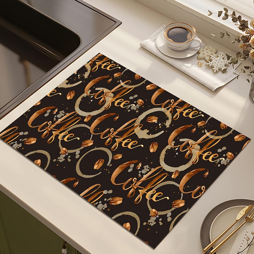 Multi-Functional Dishwashing Mat Diatom Mud Drain Mat Super Absorbent Wear-resistant Coffee Machine Mat Kitchen Table Decor