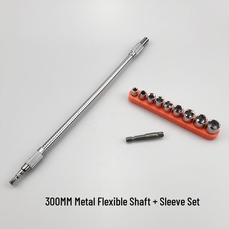 Multi-functional Rechargeable Electric Drill & Screwdriver Set with Universal Flexible Shaft and Extension Rod