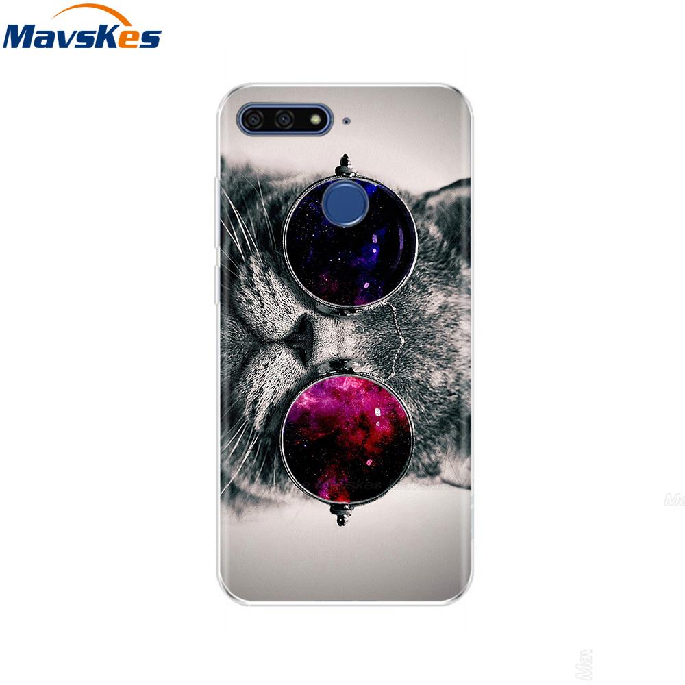 Case For Huawei Honor 7C Case On Huawei Honor7C 5.7 inch Soft Silicone Phone Cover For Huawei Honor 7C Aum-L41 TPU Cases Coque