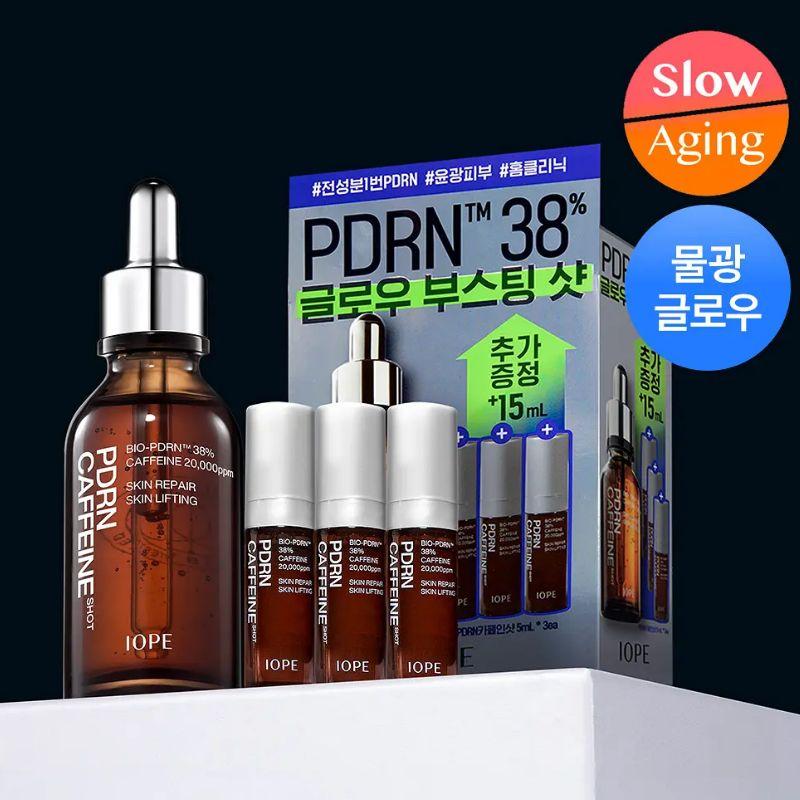 IOPE PDRN Кофеиновый Шот 30мл Набор (+ 5 мл × 3 шт.) IOPE PDRN Caffeine Shot 30ml Set (+ 5ml × 3ea)