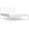 VidaXL Cadre de lit métal avec tête de lit blanc 180x200 cm 352631