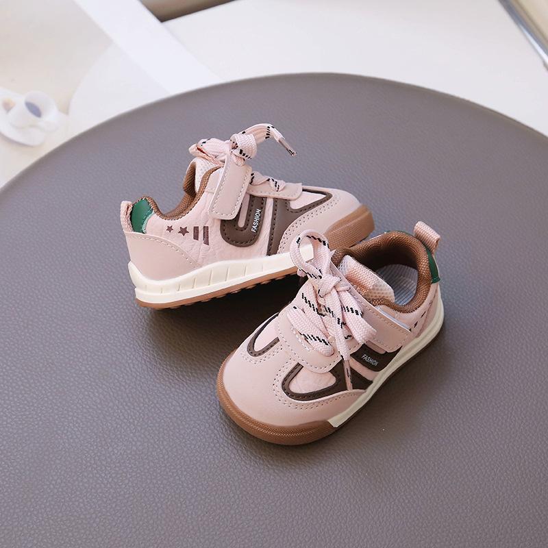 Baby girl toddler shoes spring and autumn new male 1 and a half years old 2-3 boys soft-soled non-slip sports shoes children casual shoes tide