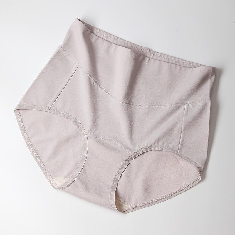 Women's Spring and Autumn Cotton High Waist Hip and Abdomen Antibacterial Extended Underwear