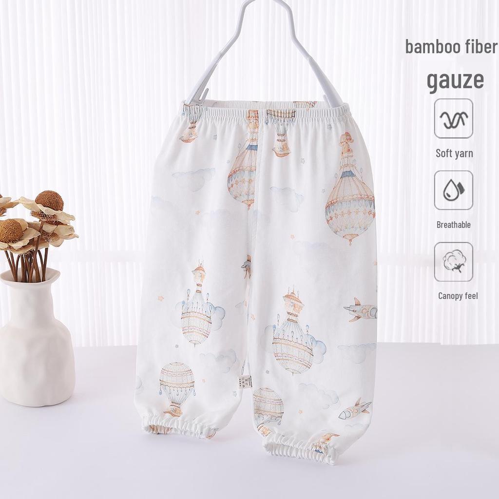 Summer Mosquito Repellent Pants for Babies: Casual, Thin, Lantern Style for Boys and Girls