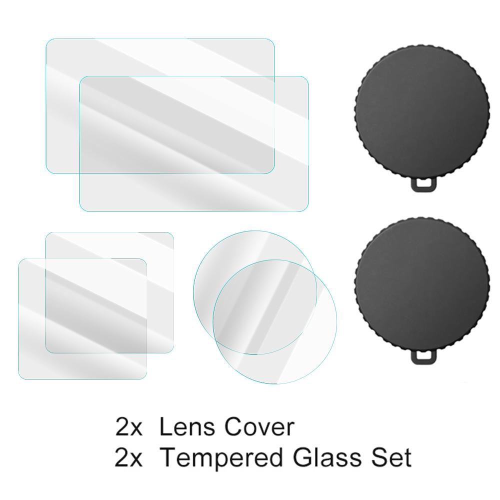 For DJI Osmo Action 5Pro 4 3 Tempered Glass Screen Protector Lens Cover Cap Bags Case for DJI Action 3 /4/5Pro Protective Kits