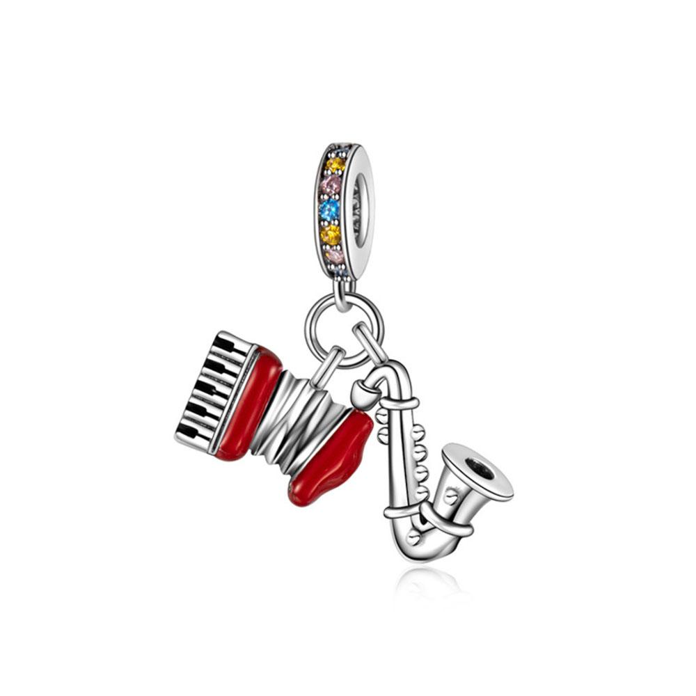 New Copper Charm Football Baseball Tennis Dumbbell Golf Pendant Fit Original Diy Bracelet Women'S Jewelry Cowboy