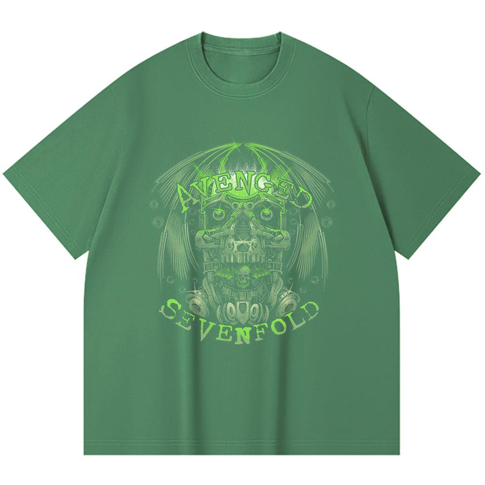 230 Gsm 100% Cotton Heavy Metal T-Shirt  Rock Band Popular Music Print Unisex Heavy Cotton T Shirt