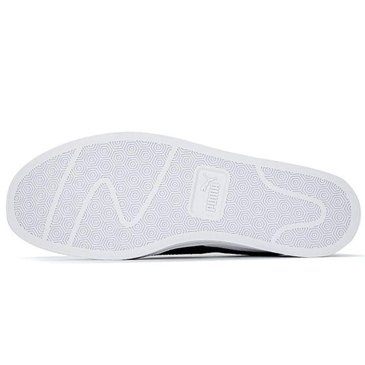 Puma Smash Vulc V3 Lo White Black Unisex Sneakers 380752-02