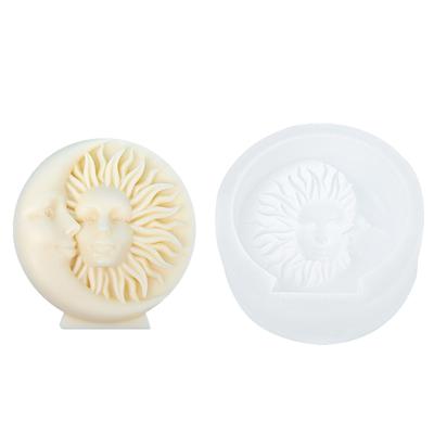 Moon Sun Carved Candle Mold for DIY Candle Home Decor Resin Craft
