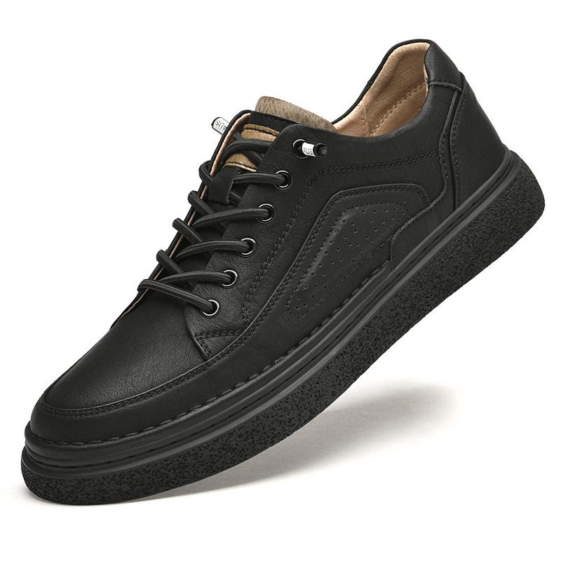 2023 Men s Trendy Outdoor Casual Leather Shoes - Stylish, Breathable Business Footwear 42