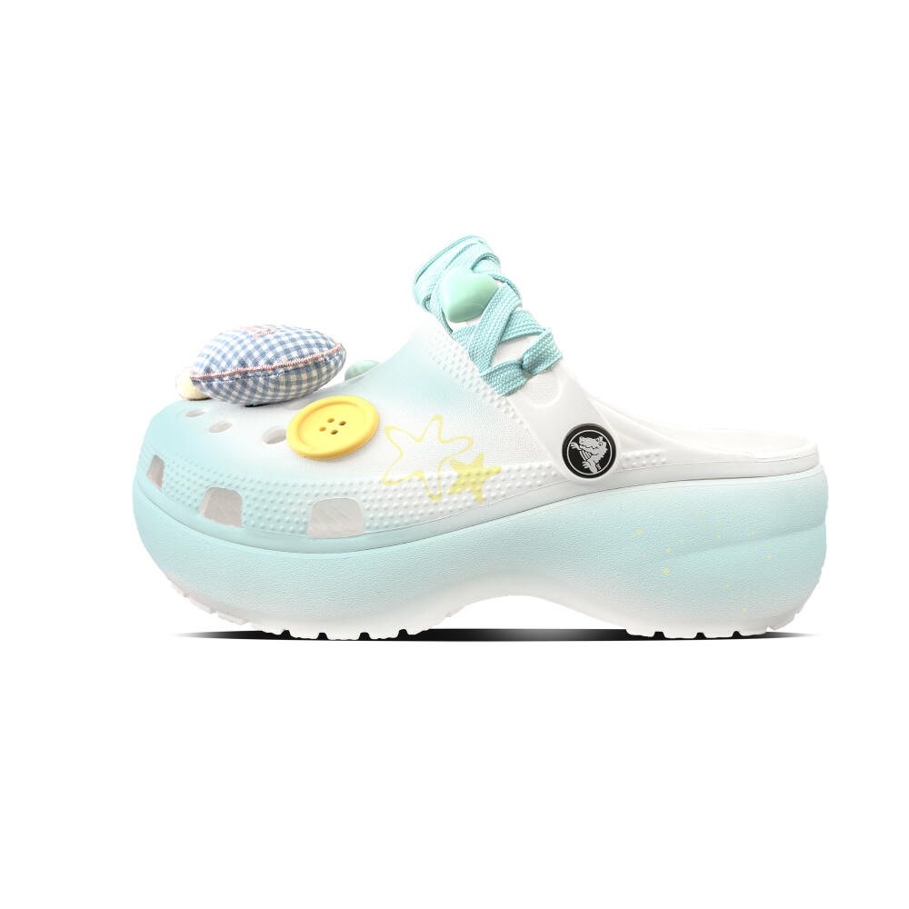 

Crocs Classic clog Blue Island Star Ring EVA Cute Korean Summer Hole Shoes Unisex Blue 34-35 синий