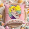 C-Candy Candy Anime Cushion Cover Plush Fabric Soft Double-Sided Printed Sofa Warm Winter Home Gift Pillow Cover