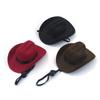 Pet Costume Hat Cosplay Cat Dog Western Cowboy Hat Adjustable Size Pet Accessories High Quality Fabric Minimalist Fashionable