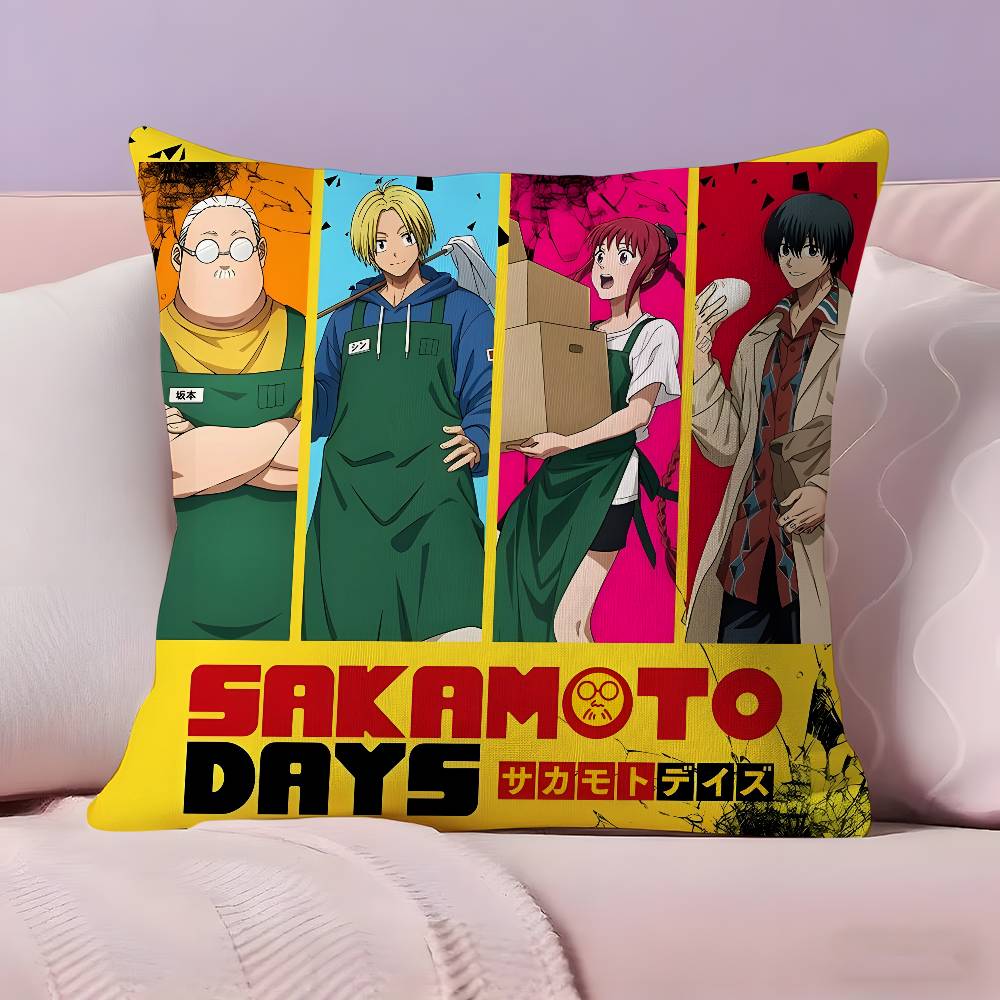 Anime S-SAKamoTO DAYS Pillow Case Pillowcase Ultra Soft Skin Friendly Fabric Cloud Like Comfort & Concealed Zipper