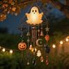 Acrylic Suncatcher Wind Chime Halloween Ghost Pumpkin Hanging Ornament Outdoor Garden Window Sun Catcher Home Decor Gift