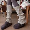 Japanese Style Lolita Knitted Socks Solid Color Knitted Foot Cover Jk Children's Leg Warmers  Lady