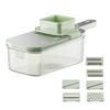 Green Multifunctional Vegetable Slicer Cutter Shredders Slicer with Basket Fruit Potato Chopper Carrot Grater Kitchen Tools